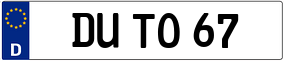 Truck License Plate